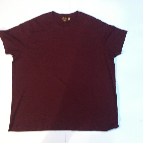 Polo Ralph Lauren Solid Red Tee T-Shirt 4XB BIG - Picture 1 of 4
